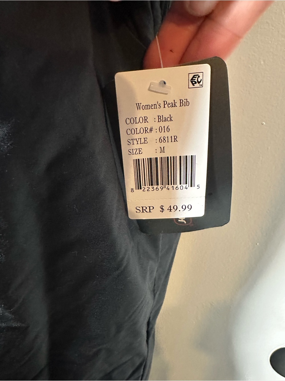 Womens peak snow bib black medium - Picture 2 of 4